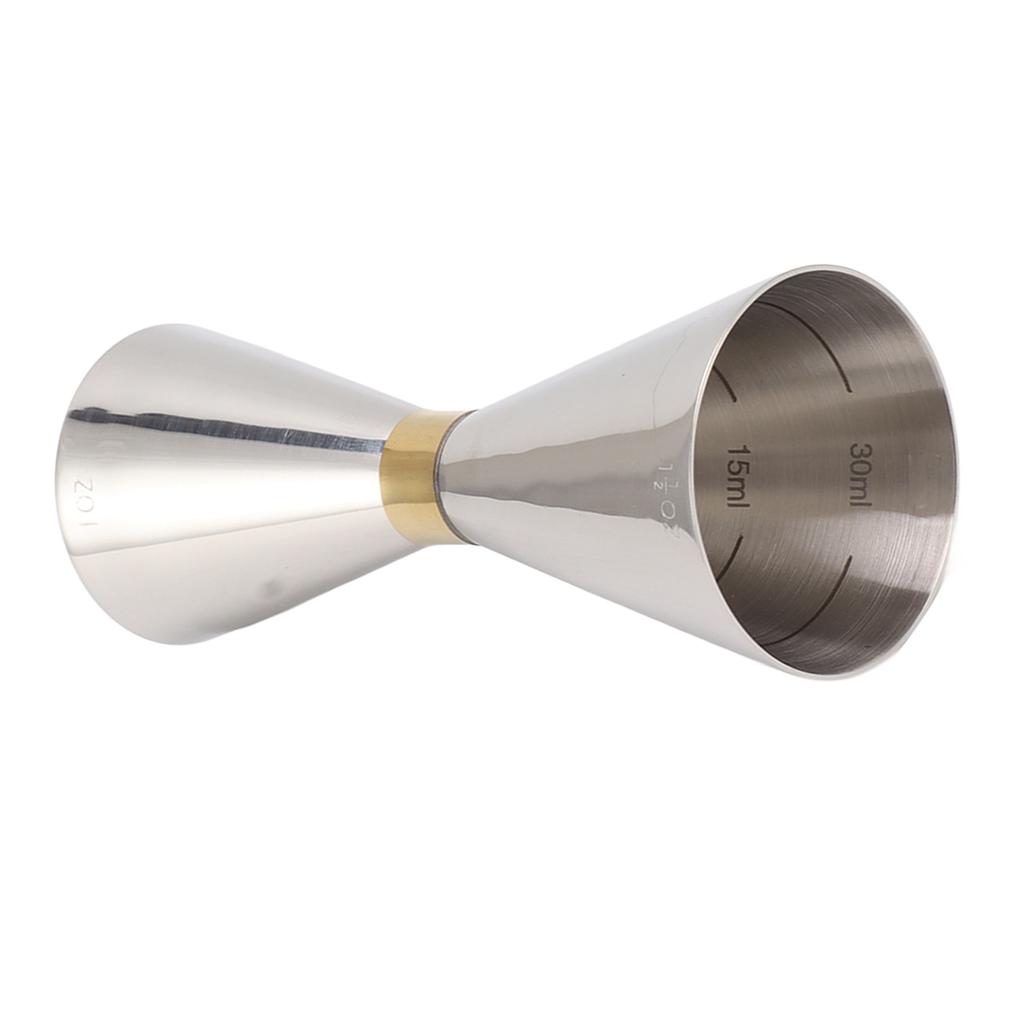 Cocktail Jigger Double Ended 304 Stainless Steel Bar Measuring Cup with Scale for Home Party