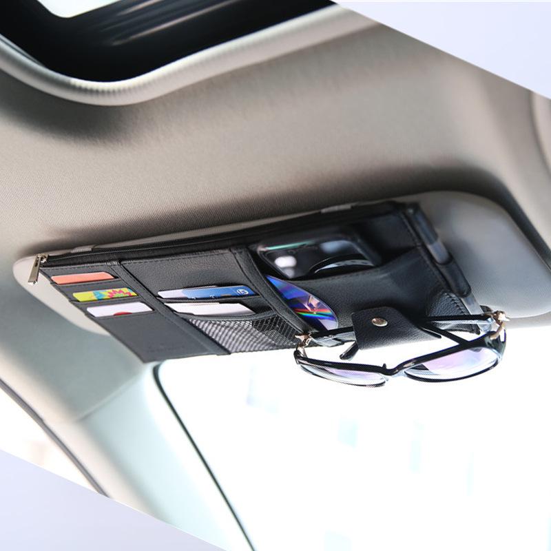 Сумка для хранения солнцезащитных очков и телефона на автомобильный солнцезащитный козырек