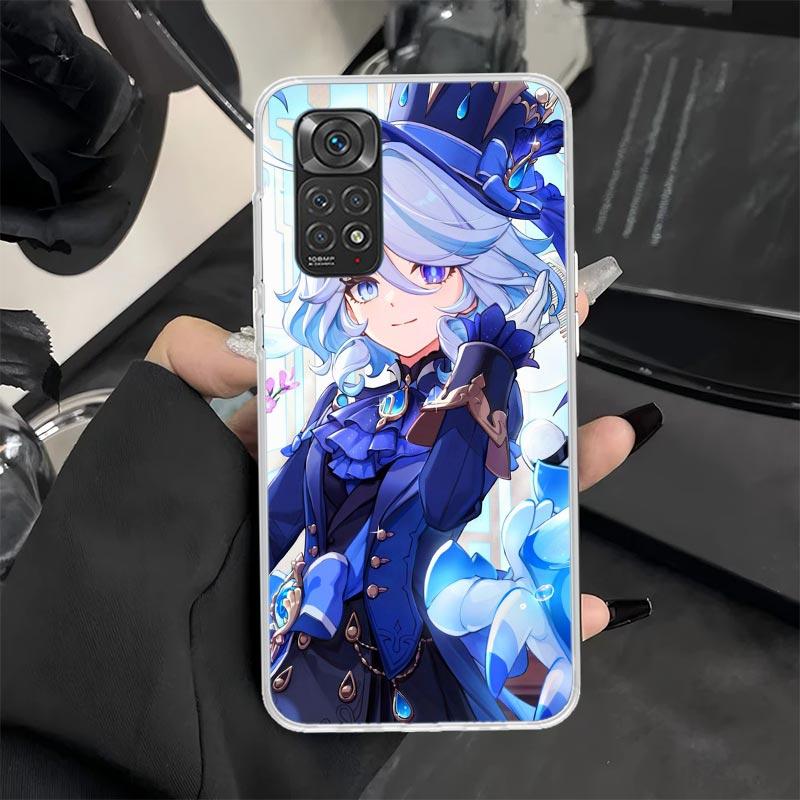 Чехол для телефона Genshin Impact Furina для Xiaomi Redmi Note 13 12S 12 11S 14 11E Pro Plus 11 10 10S 9 9S 8 8T 5G Мягкий силиконовый чехол