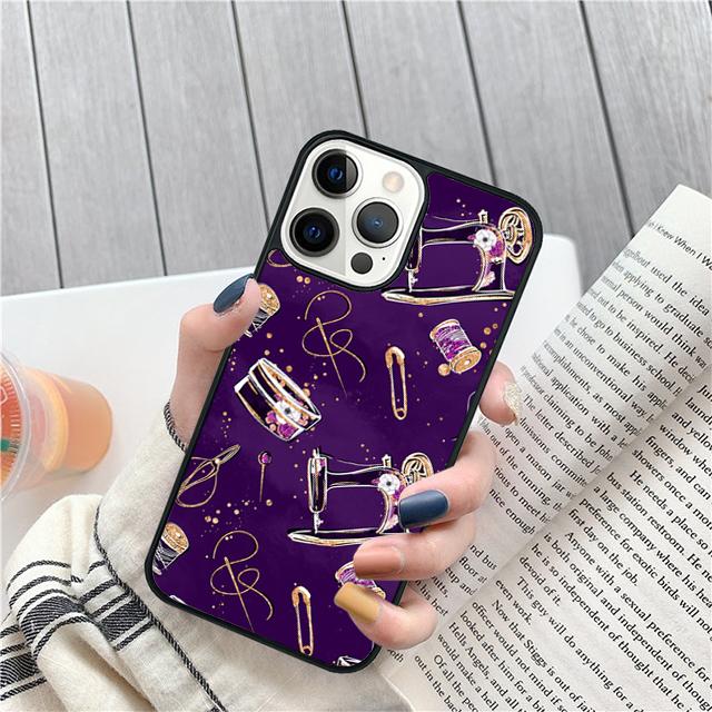 Vintage Sewing Machines Coque Shell For iPhone 17 Air 15 16 14 13 12 Pro Max 11 Pro Max Plus Phone Case Cover