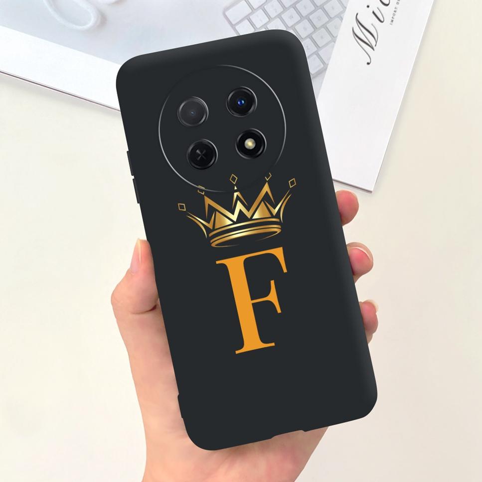 Для Huawei nova Y91 4G Чехол Модный Цветок Буква Роскошная Корона Мягкий Силикон Задняя Крышка Для Huawei nova Y 91 STG-LX1 Чехлы для Телефона