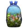 School Bag Monster Choir School Bag, Blue 16 Inch 13 Elementary School Backpack