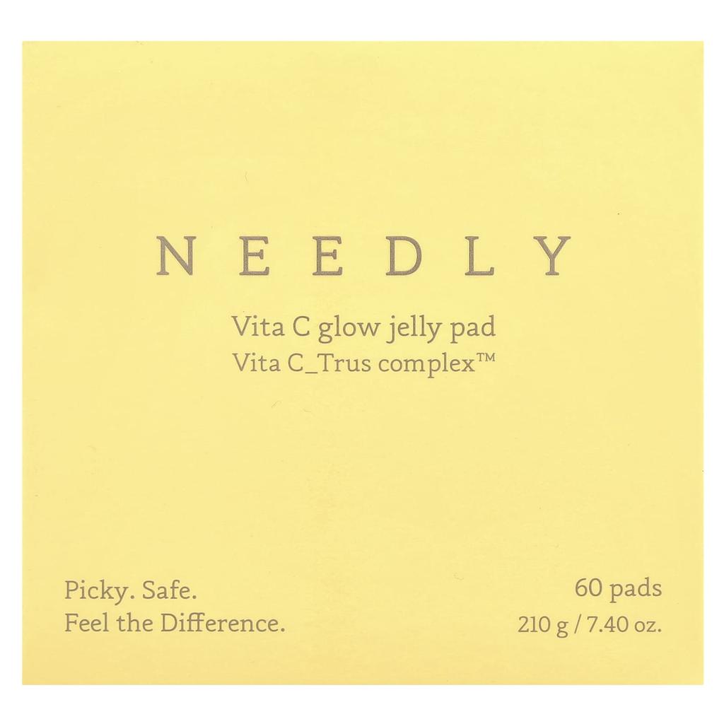 NEEDLY Подушечки Vita C Glow Jelly Pads, 60 листов, 210 г (7,4 унции)