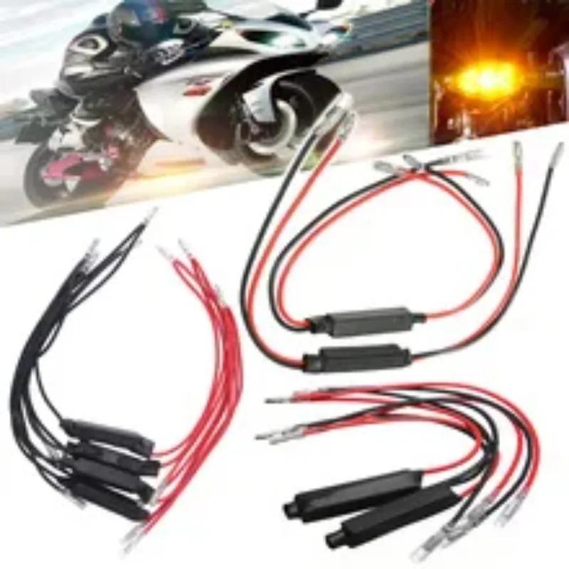 Universal for Motorcycle Flasher Turn Signal Indicator Resistor Adapter - Fix No Flash or Fast Flash Issues LED 12V New