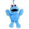 Sesame 10pcs Wholesales Street Cookie Monster Plush Ornament Dolls Chains Qt173