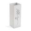 Porte-parapluie - VERSA - Flowers - Bois MDF - Blanc - 48 X 22 X 22 Cm