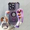 Shockproof Magnetic Bracket Phone Case For Xiaomi Redmi 14C 13 13C 12 12C 10 10 With Lanyard Soft Back Cover