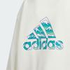 adidas Свитшот с капюшоном и молнией на половину City Escape FW24 с принтом для детей Цвет: Нефритово-белый JC9378