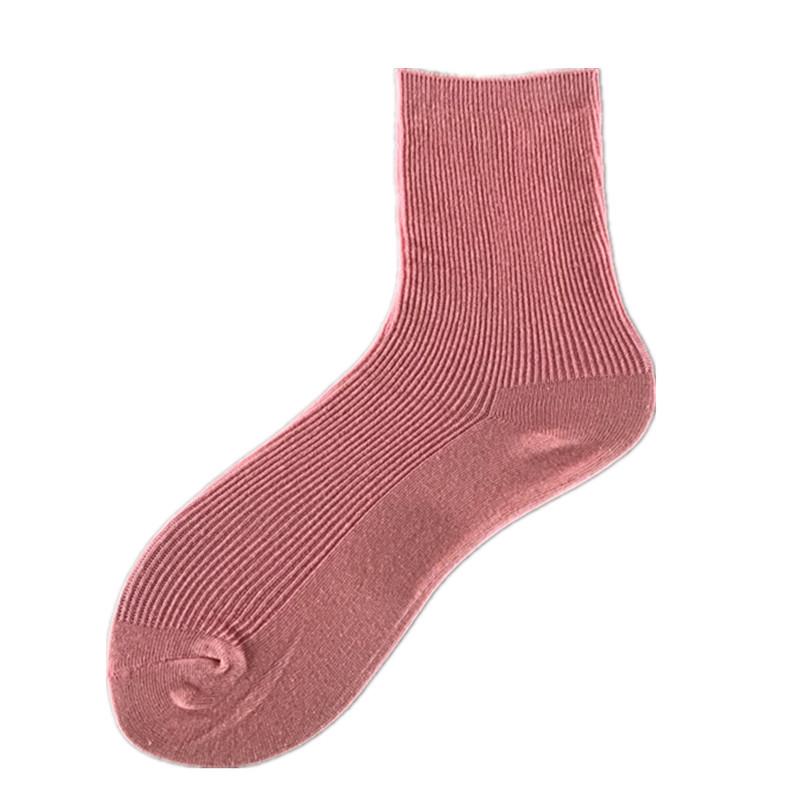 Женские хлопковые носки с рюшами в корейском стиле - Пастельные гольфы до середины икры, летняя мода