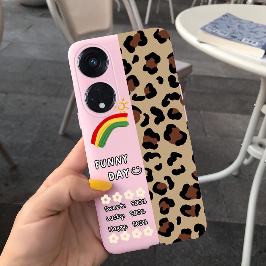 For Oppo Reno 8T 4G Case CPH2481 Luxury Art Printed Cover Silicone Soft TPU Phonw Case For Oppo Reno8 T 5G Reno 8T Reno8T Bumper