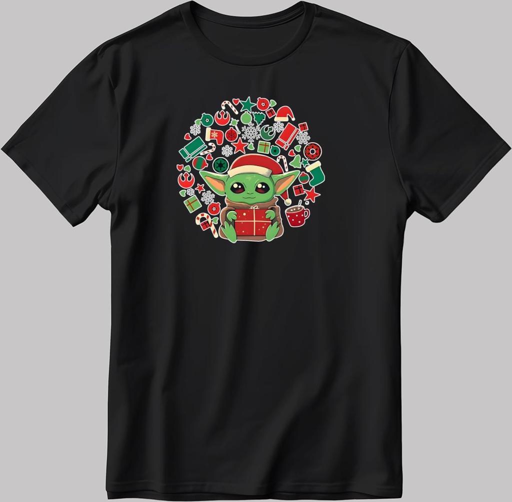 Star Wars Baby Yoda Christmas Funny Men's / Women's T Shirt KA85