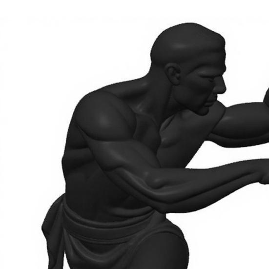 3D-печатная фигурка Кунг-фу Статуя Мастера Кунг-фу с Изысканной Текстурой Устойчивое Основание