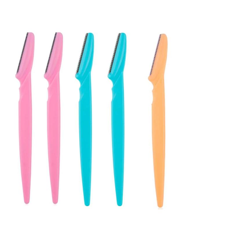 3/10 шт. бритва для бровей, триммер для бровей, женская бритва для удаления волос на лице, лезвия для бровей, косметические инструменты для макияжа