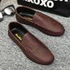 Fashion 2025 Spring Summer NEW Men's Loafers Comfortable Flat Casual Shoes Men Breathable Moccasins Slip-On Soft Leather Driving Shoes