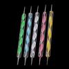 5 Pcs Double Ends Dotting Marbleizing Painting Tool Nail Art Dot Manicure Polish DIY