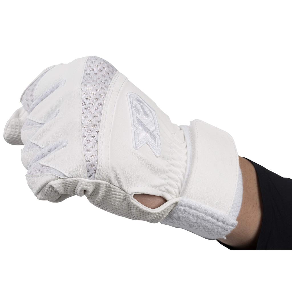 XANAX Baseball Batting Gloves for Both Hands BBG500K White X White M Compatible with High School Baseball