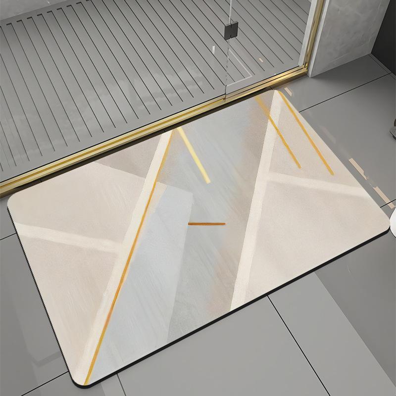 Bathroom Mats Front Door Mats Kitchen Mats Diatomite Mud Non-Slip Shower Rugs Quick Dry Machine Washable