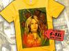Футболка Kill Bill V34 с принтом постера к фильму Желтого цвета 100% хлопок все размеры от S до 5XL