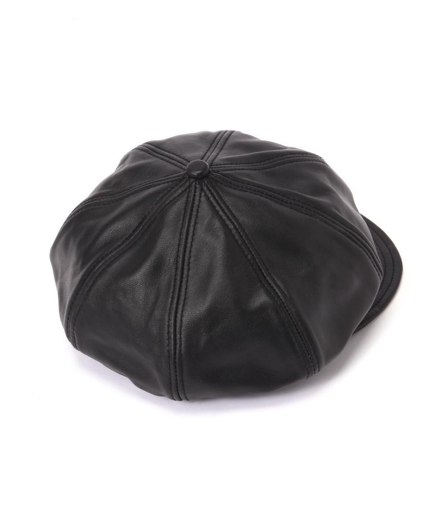 Кепка газетчика Schott из кожи, мужская, размер L, 010, черный, 782-5974006