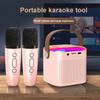 Y1 Wireless Dual Microphones Karaoke Machine KTV DSP System Bluetooth 5.3 PA Speaker HIFI Stereo Surround RGB Colorful LED Light