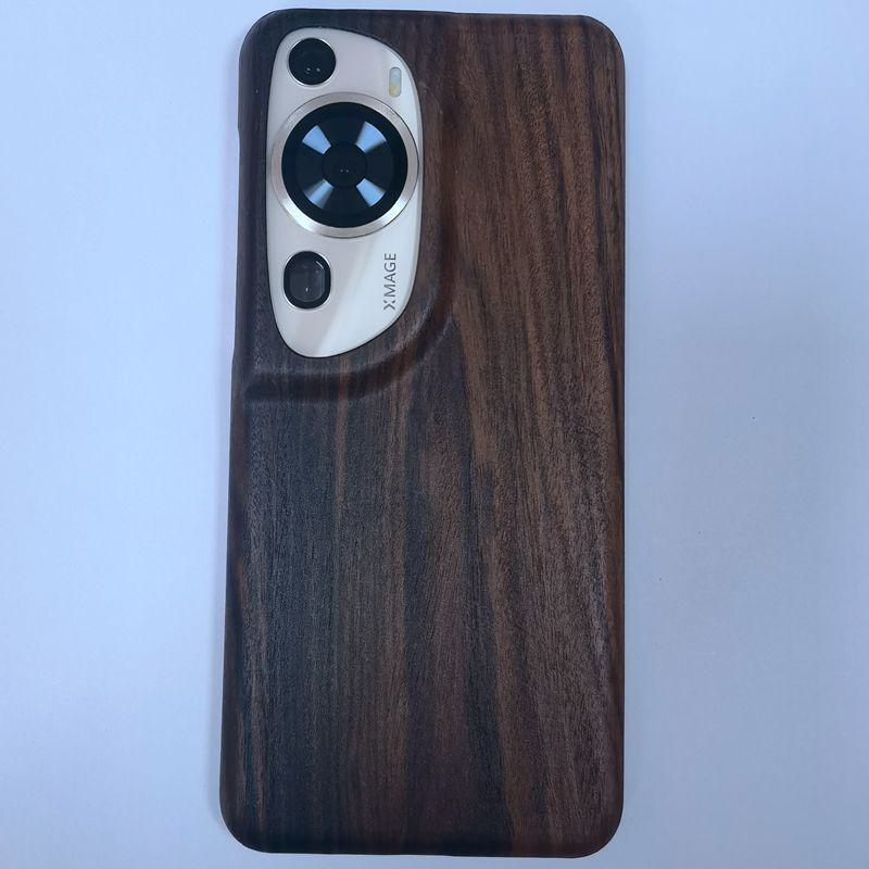 Элегантный защитный чехол из арамидного волокна из дерева для Huawei P60 - стильный и прочный мобильный чехол