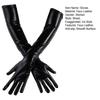 1 пара женских перчаток для косплея с покрытием из искусственной кожи с пятью пальцами, противоскользящие, для ночного клуба, сцены