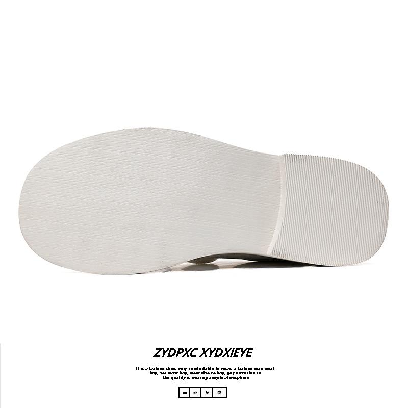 Британская платформа Mickey Derby туфли мужские трендовые модные повседневные кожаные туфли белые кожаные туфли мужские трендовые туфли 166166-E