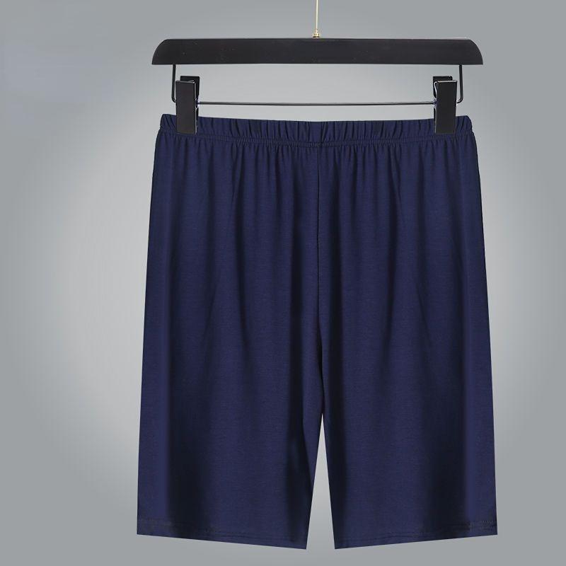 Мужские пижамные штаны, летние тонкие модальные брюки большого размера плюс толстые шорты, домашние штаны, свободные пижамные штаны для среднего и пожилого возраста Five Points