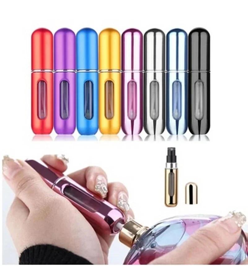 5ml Mini Portable Travel Can Be Re Filled with Perfume Atomization Bottle, Aluminum Perfume Pump Shell Perfume Bottle.
