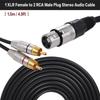Адаптер Аудиокабеля XLR Female на Двойной RCA Male с Позолоченными Контактами