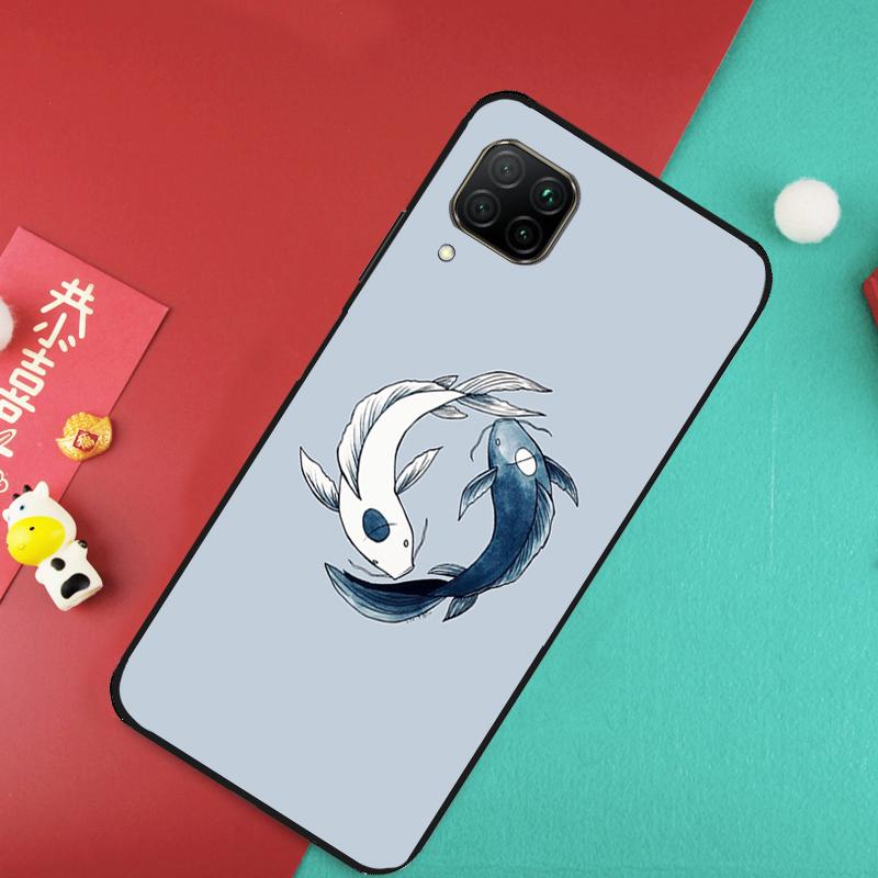 Чехол Ying Yang Koi Fish для Huawei Nova Y73 Y70 Y72 Y60 Y90 Y61 Y91 8i 7i 11i 12i 12s 9 10 SE P20 P30 P40 Lite
