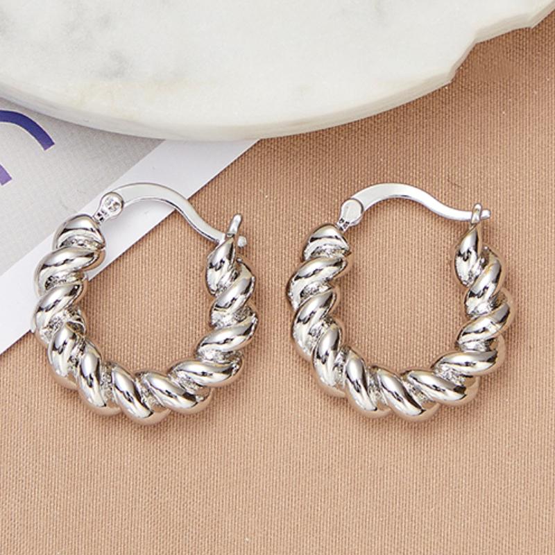 Винтажные серьги-кольца с геометрическим узором 14 карат для женщин, дизайнерские массивные серьги-кольца золотого цвета, свадебные украшения 2023 г.