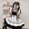 8 Pcs/Set Maid Costume Cosplay Lolita Set Maid Outfit Maid Dress