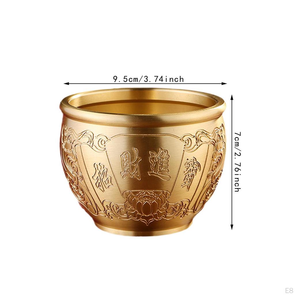 Chinese Money Attraction Bowl Home Accent Cornucopia Feng Shui Item for Office Space