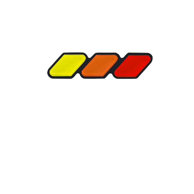 3-цветная наклейка на решетку радиатора, наклейка на задний багажник автомобиля, наклейка на значок, аксессуары для Toyota RAV4 FJ Cruiser Tacoma TRD