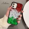 Italian National Flag Phone Case for iPhone 11 12 13 14 Pro Max Mini X XR XS SE 2020 5 6S 7 8 Plus Samsung Galaxy S21 S22 Cover