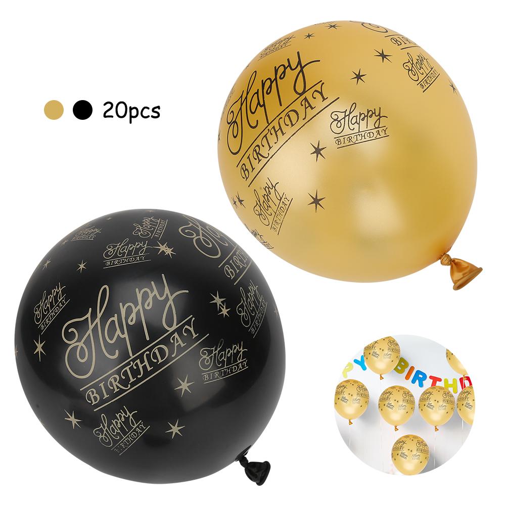 20 шт. латексных шаров с рисунком английских слов для украшения на день рождения, годовщину