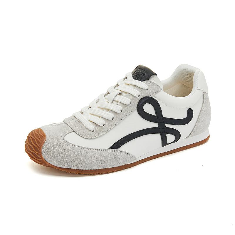 Leather Men's Forrest Gump Shoes 2025 Autumn New Flat-bottomed Sports Moral Training Shoes Casual Versatile Board Shoes Fashion Men's Shoes