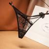V-shaped Sexy Transparent Panties Women Hollow Lace Single Thong Thin Lace Side Hollow Briefs