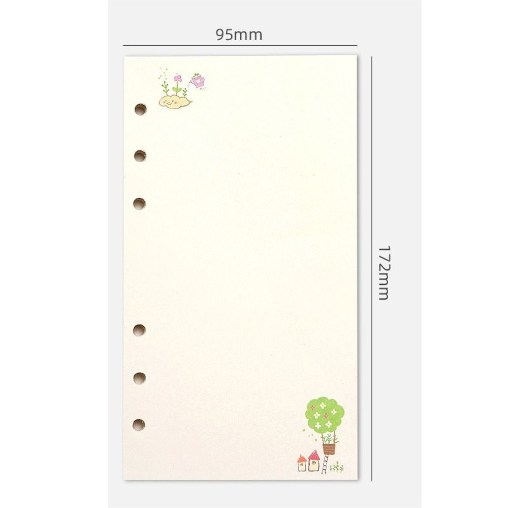 6 отверстий спиральная папка внутренняя страница список дел индекс внутренняя страница канцелярская бумага школьный офис