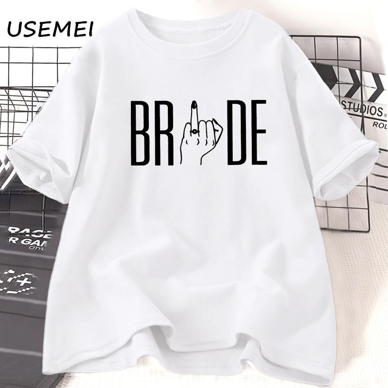 Bride Ring Finger T Shirt Women Female Wedding Finger TShirt Bachelorette Party Tshirt EngageUnisext Bride To Be Hen Party Clothes