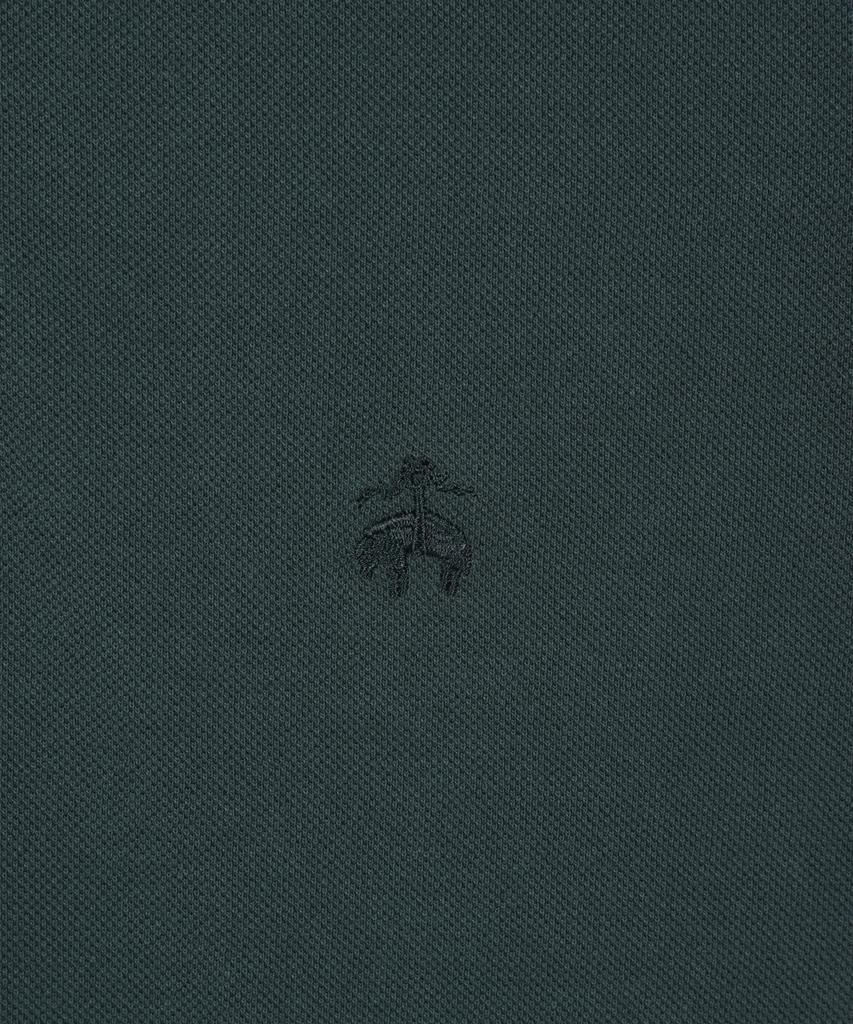 Хлопковая пике-поло с логотипом BROOKS BROTHERS (Темно-зеленый) (Bbntmo201Ajfm)