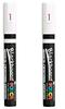 Mitsubishi Pencil of Uni Blackboard Posca Medium Point White Pigment [Set 2] Water-Based PCE2005M.1