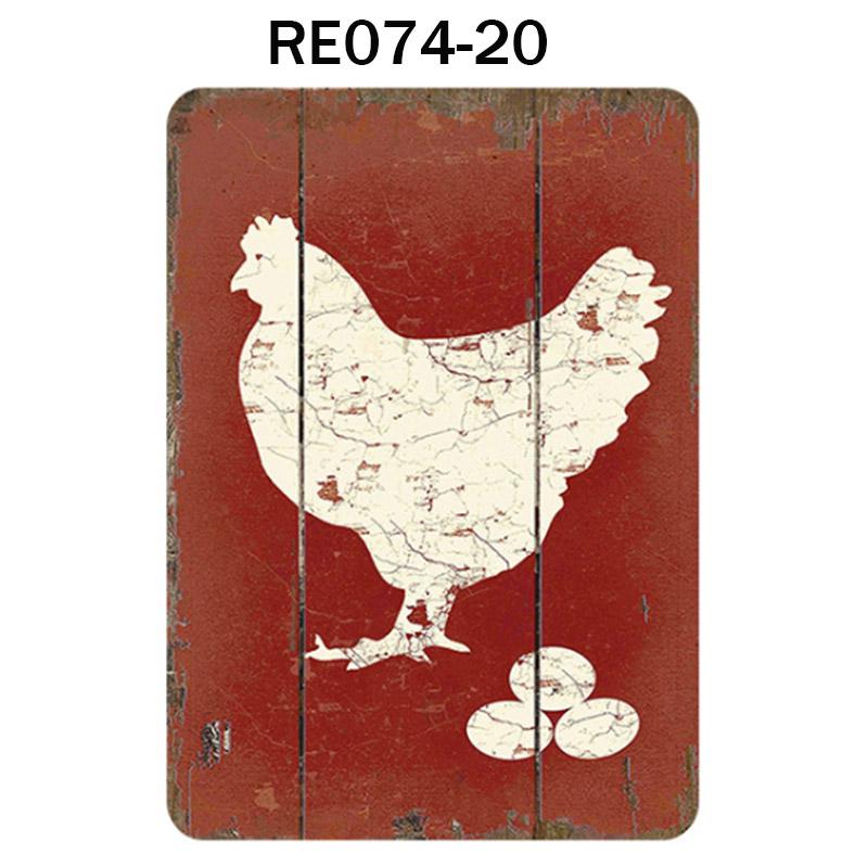 Happy-Hens свежие яйца металлическая жесть плакат куры фермерский магазин плакат винтажный ресторан настенный декор ретро таблички знаки 2030 см