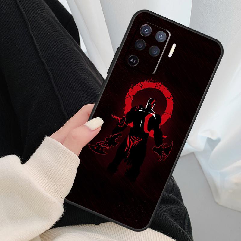 Чехол God of War для Oppo A96 A76 A16 A60 A98 A58 A78 A18 A38 A80 A40 A77 A57 A17 A74 A54 A94 A15 A5 Pro
