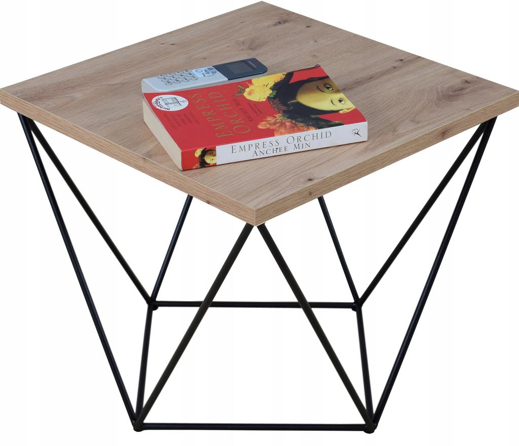 Stolik Druciany 2K40 Czarny Dąb Artisan