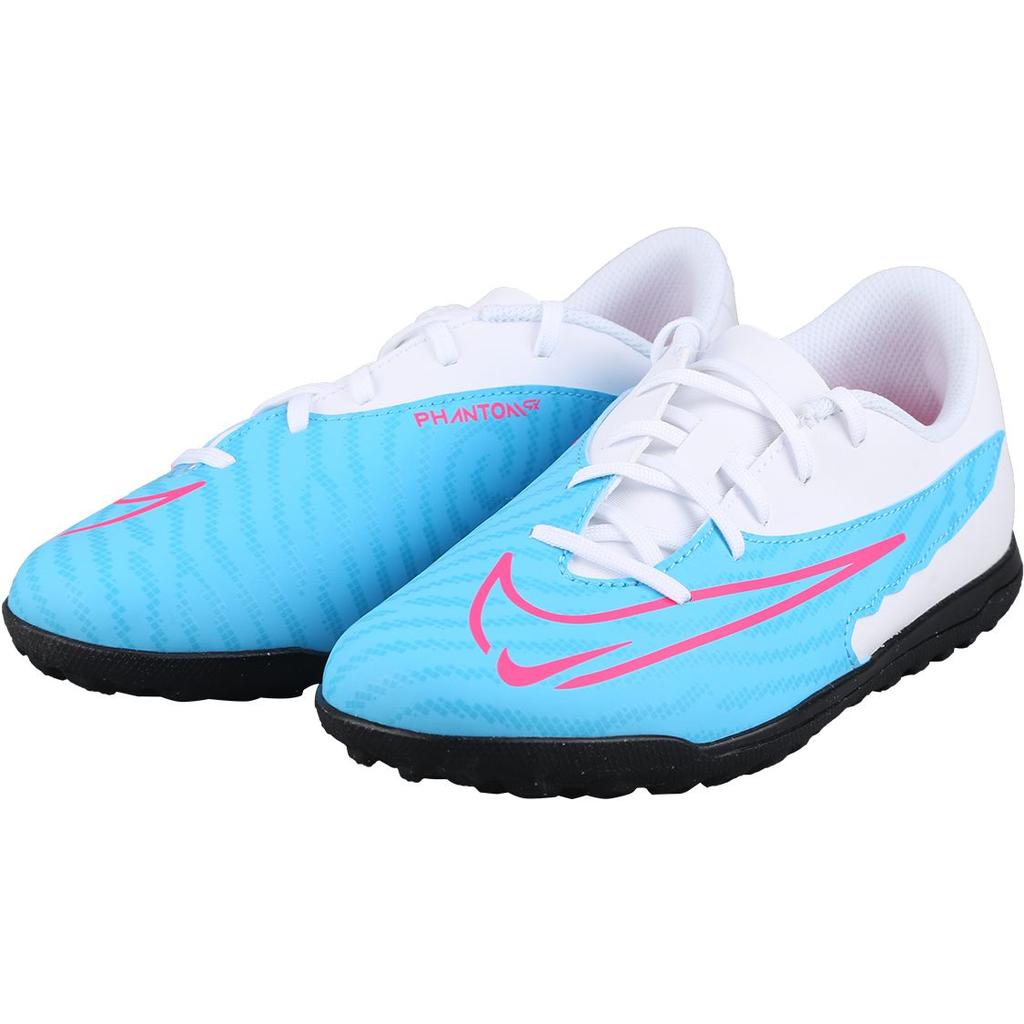 Nike Phantom GX Academy Club TF Comfortable Low-Top Soccer Shoes Kids Sneaker Ocean-Blue DD9567-446