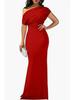 Spring 2024 Women's Off-Shoulder Sleeveless Bodycon Formal Dress