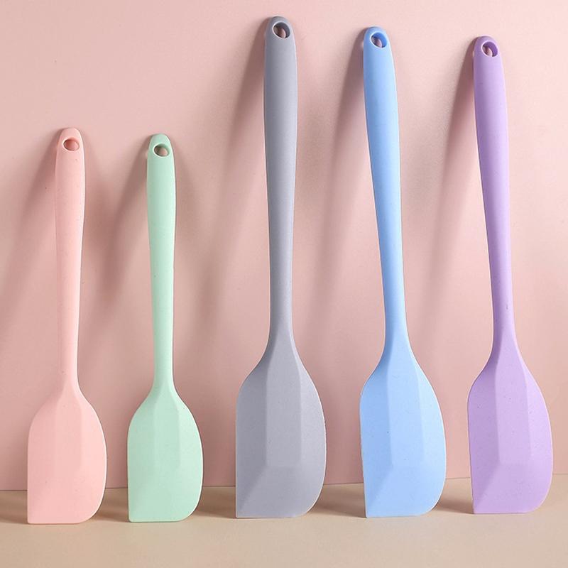1Pc Silicone Cream Butter Cake Spatula Mixing Batter Scraper Brush Mixer
