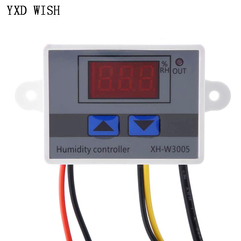 W3005 12V 24V 220V Digital Humidity Controller Instrument Humidity Control Switch XH-W3005 Hygrostat SHT20 Humidity Sensors